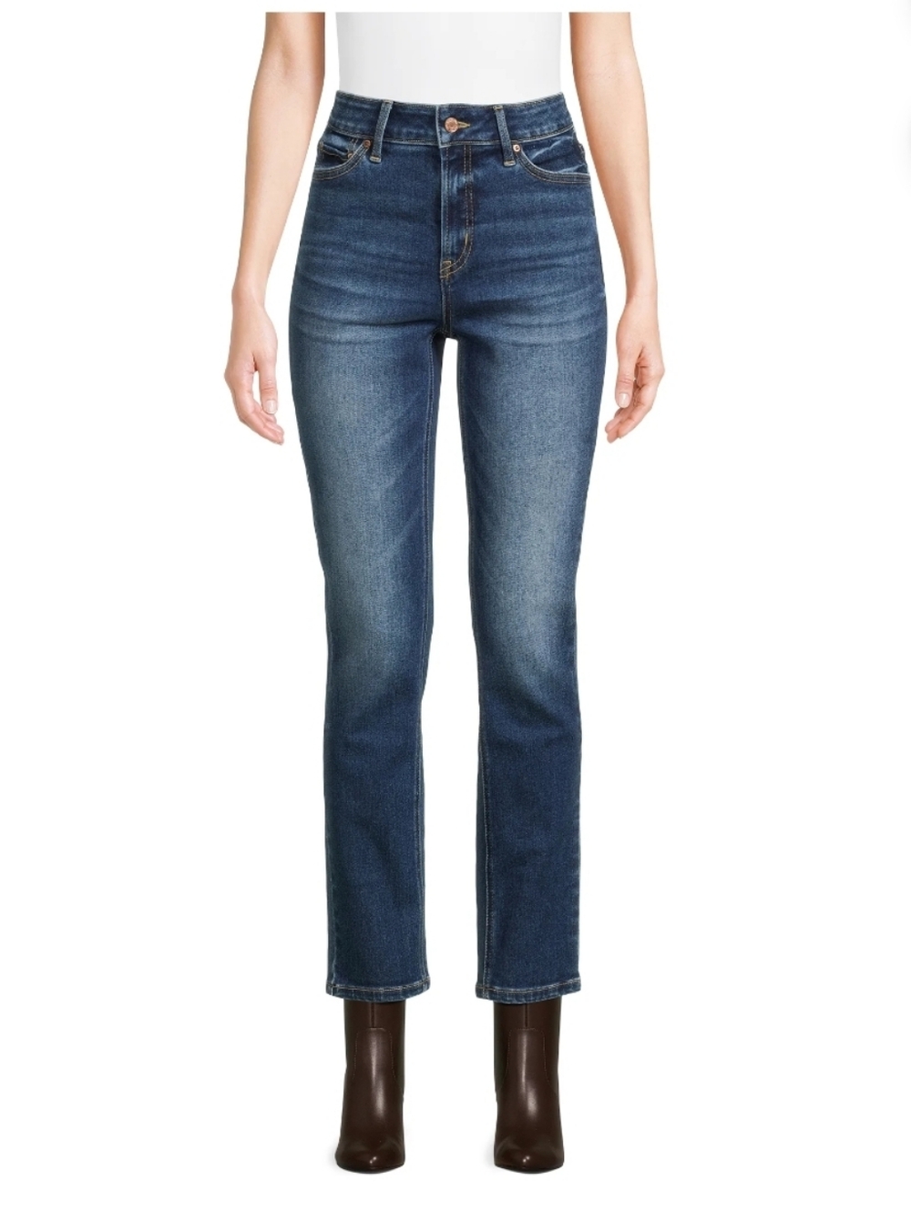 Time and Tru Women’s Mid Rise Straight Leg Jeans Size 10 NWT